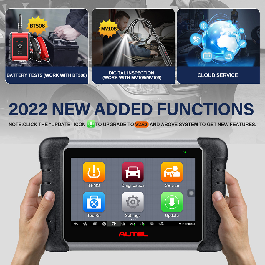 autel mp808ts new functions