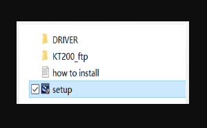 Use KT200 Offline setup