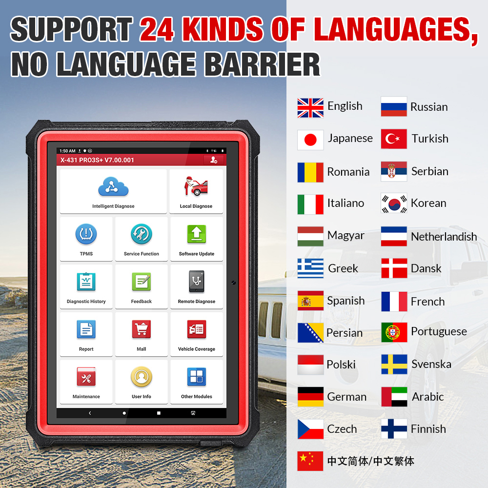 launch-x431-pro3s+-multi-languages