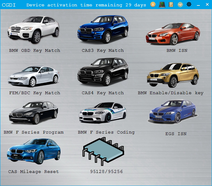 CGDI BMW Function display