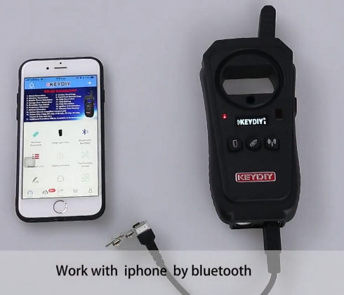 KEYDIY KD-X2 work with iphone by bluetooth