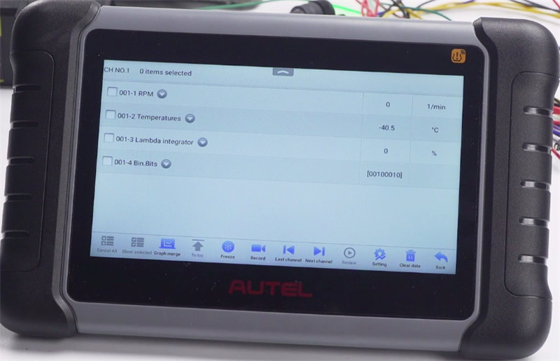 how to use autel mp808z ts 12