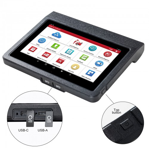 2024 Launch X431 V+ 5.0 Pro3 Elite Diagnostic Tool Supports Topology Mapping ECU Online Coding & 37+ Services AutoAuth FCA SGW Add CAN FD Protocols